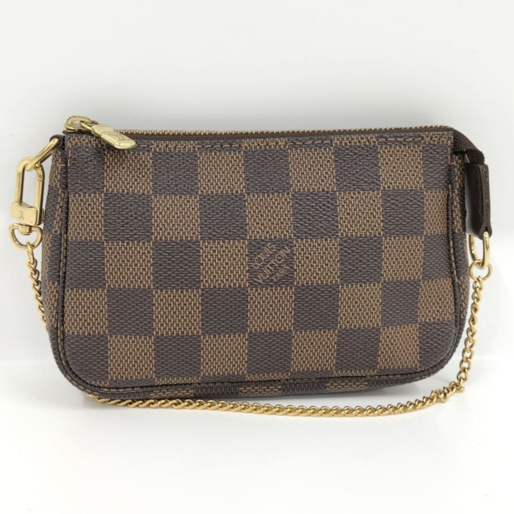 Louis Vuitton Mini Pochette Accessory Pouch Damier Leather